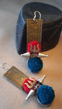 Load image into Gallery viewer, SIlver trishul currency earring
